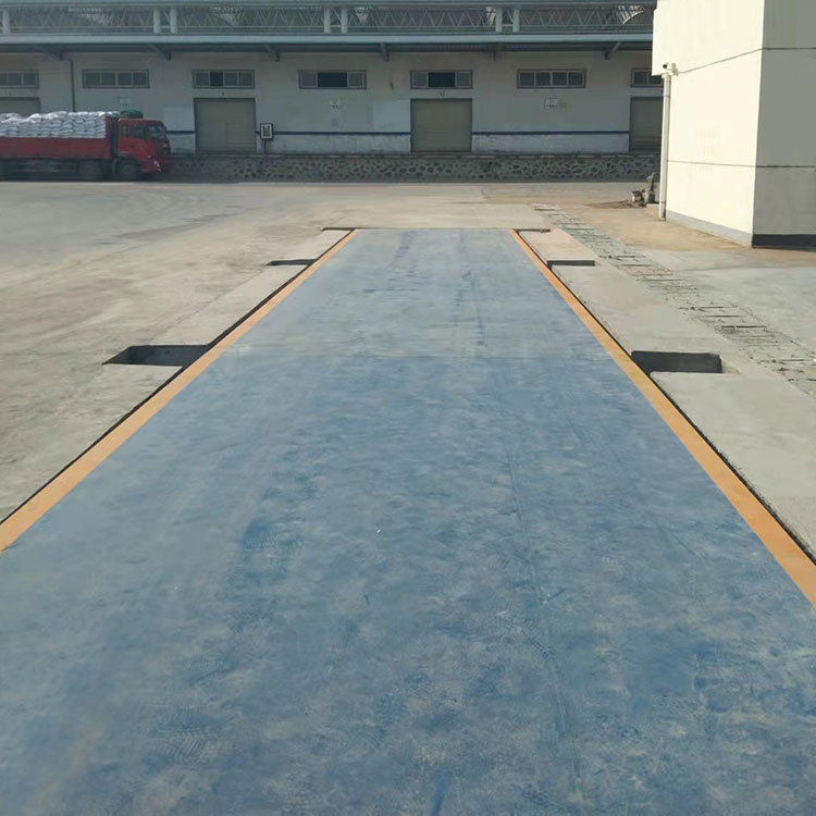 江蘇蘇州100噸地磅電子汽車衡客戶現場